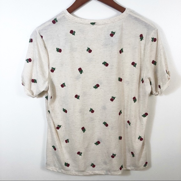 ALTARD STATE Graphic Rose Oatmeal Baby Tee Small - Picture 3 of 3